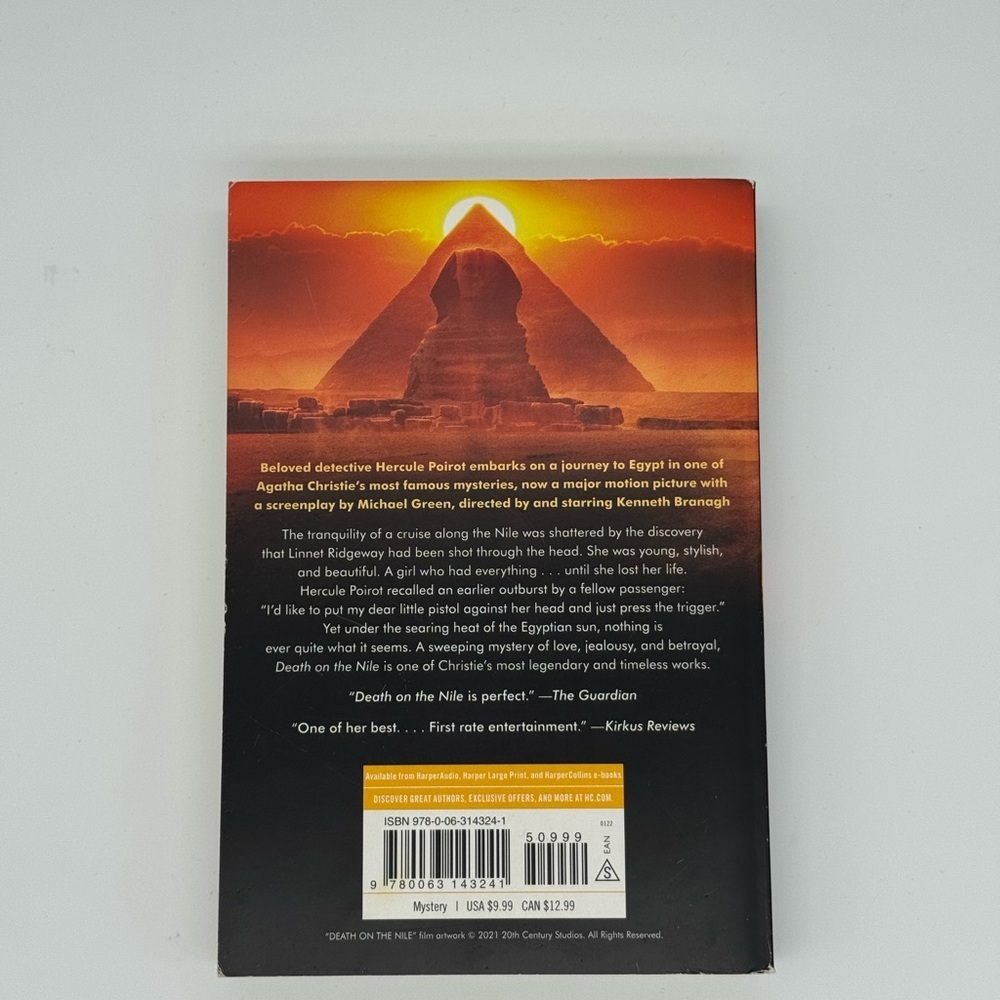 Death on the Nile by Agatha Christie - Paperback - Picture 3 of 3